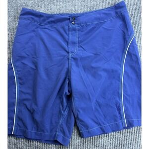 Marmot Shorts Mens Large Blue White Trim Lightweight Pocket Board Shorts Trunks